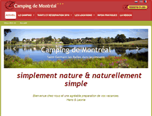 Tablet Screenshot of campingdemontreal.com